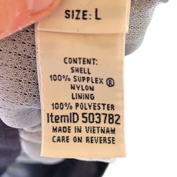 L.L. Bean Men's Black Athletic Swim Trunk Shorts Size L - Picture 4 of 6